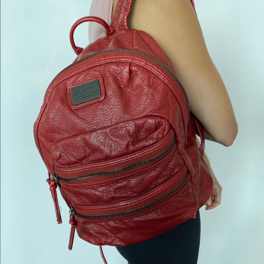 PRÜNE FAUX LEATHER BACKPACK